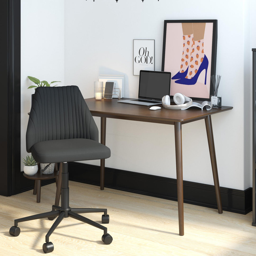 Brittany Office Chair with Casters - Gray