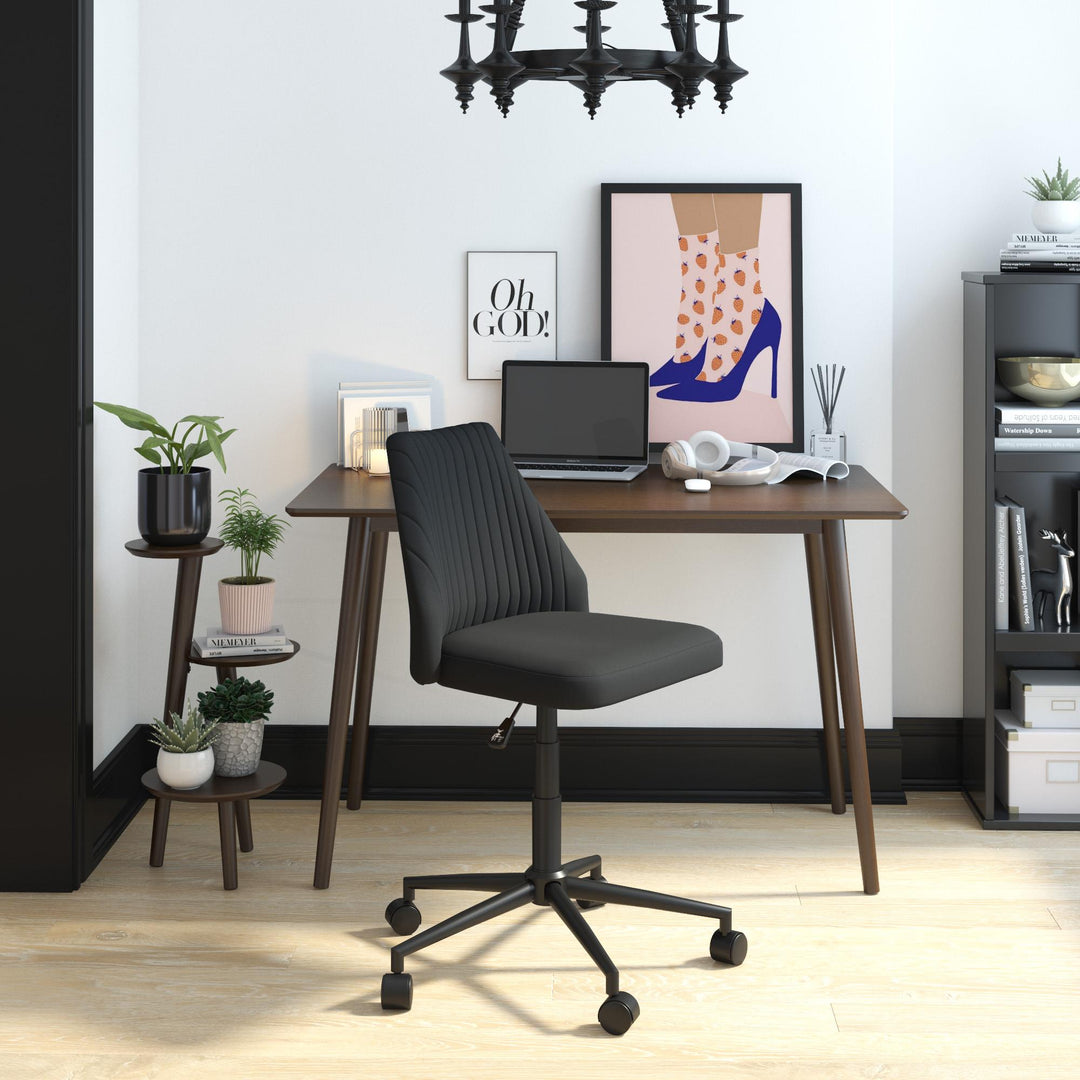 Brittany Office Chair with Casters - Gray