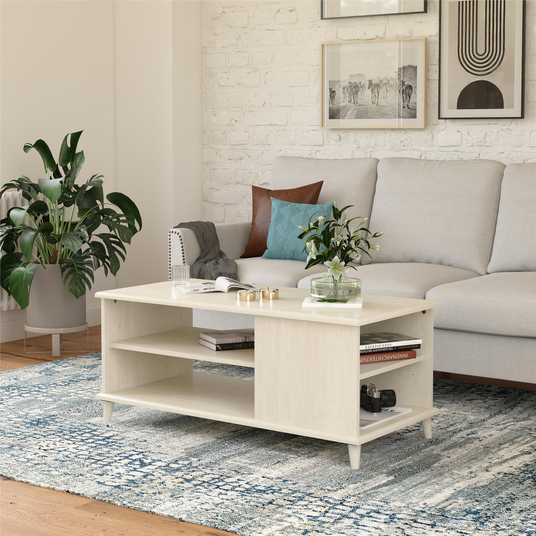 Farnsworth Coffee Table - Ivory Oak