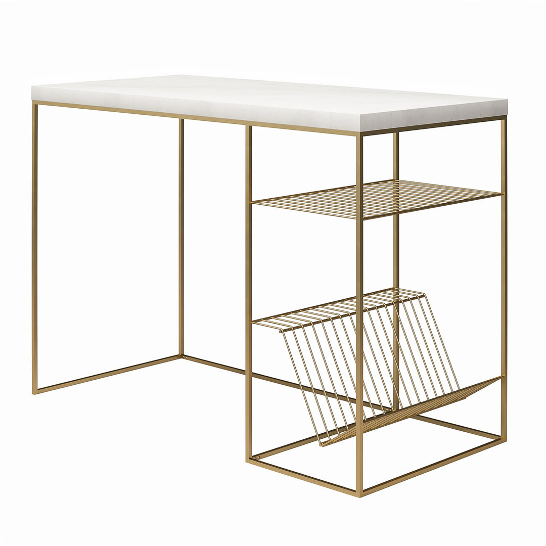 Neely Desk with Spacious and Organized Storage -  Plaster