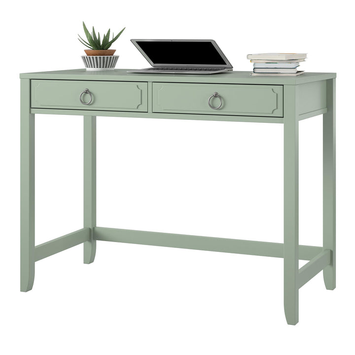 Her Majesty 2 Drawer Desk -  Pale Green