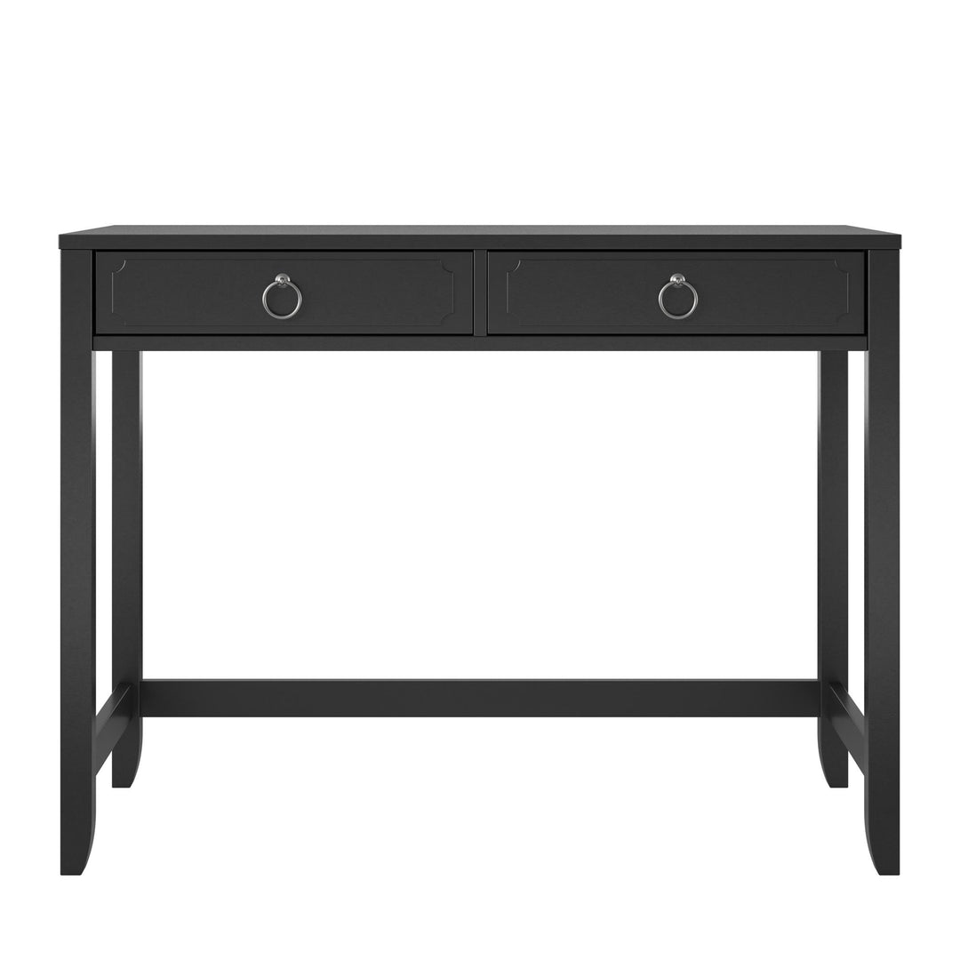 Her Majesty Writing Desk with Drawers -  Black
