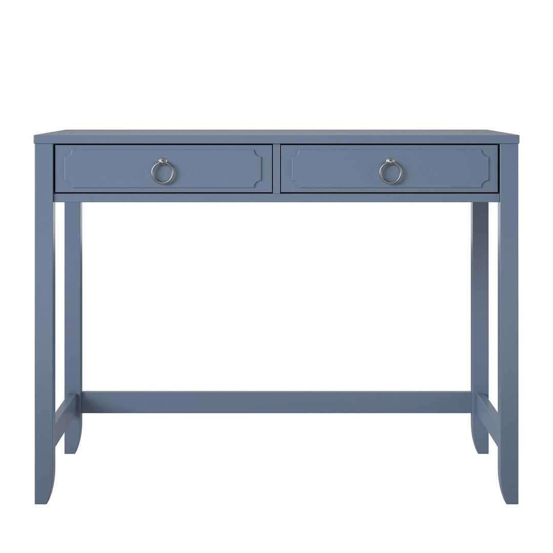 Her Majesty 2 Drawer Writing Desk -  Blue