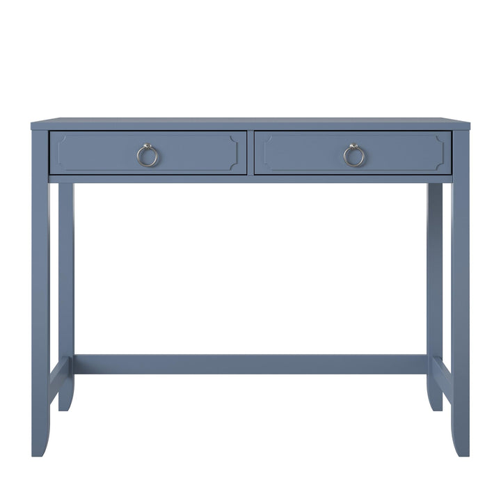 Her Majesty 2 Drawer Writing Desk -  Blue