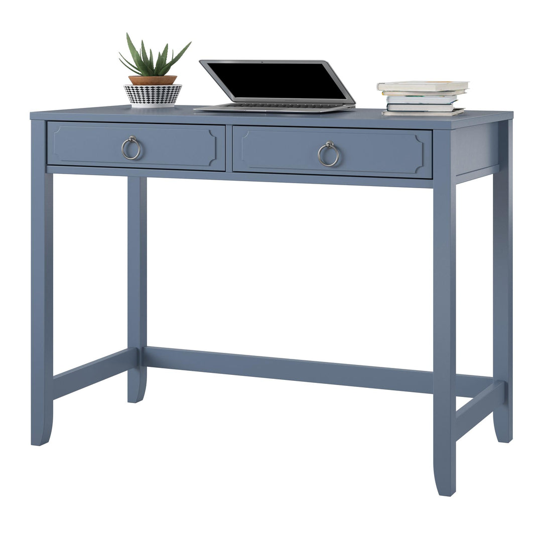 Her Majesty Writing Desk with Drawers -  Blue