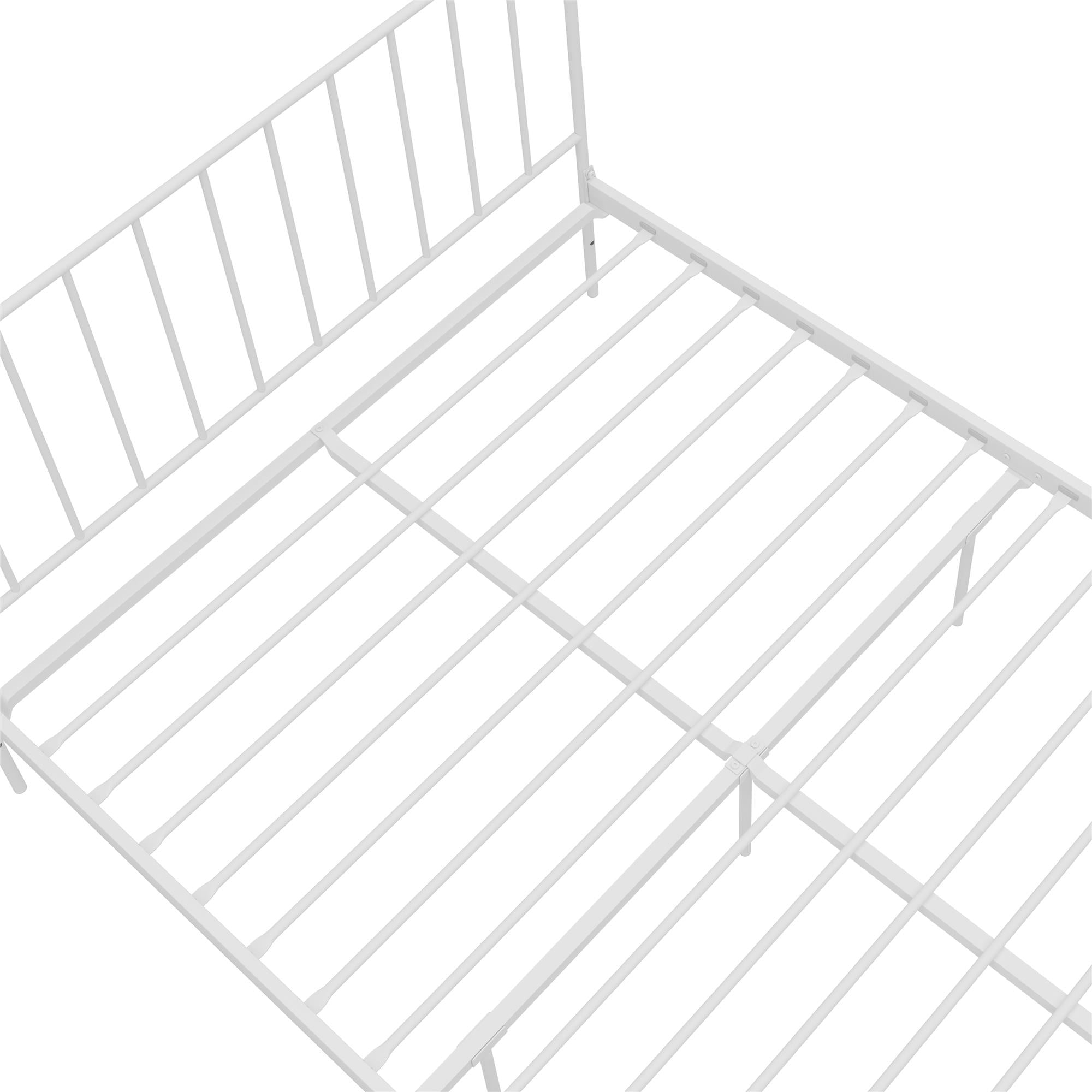Ares Metal Bed: Adjustable Height for Under-Bed Storage