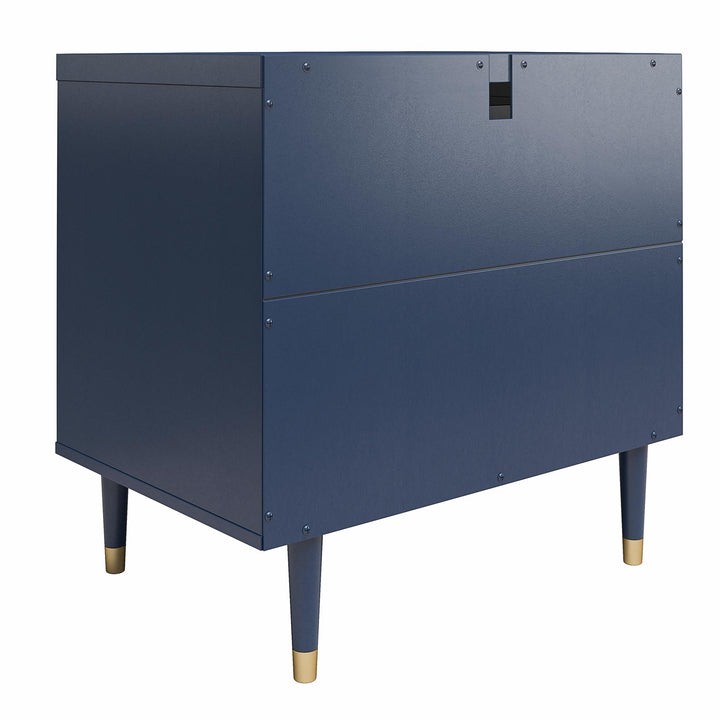 Modern Style Elizabeth Nightstand -  Navy
