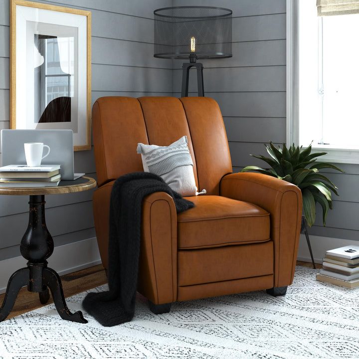 Pushback recliner chair - Camel