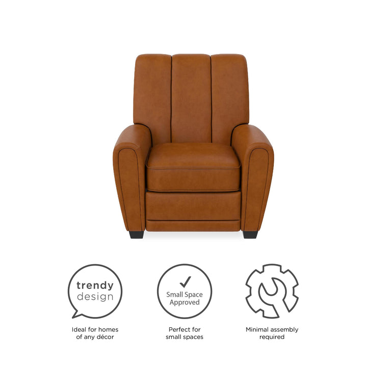 Pushback recliner chair - Camel