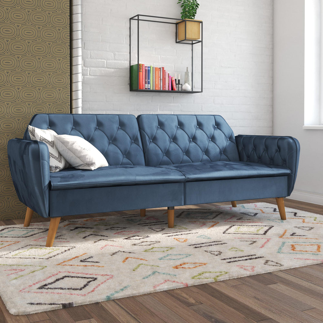 Tallulah Memory Foam Futon - Blue