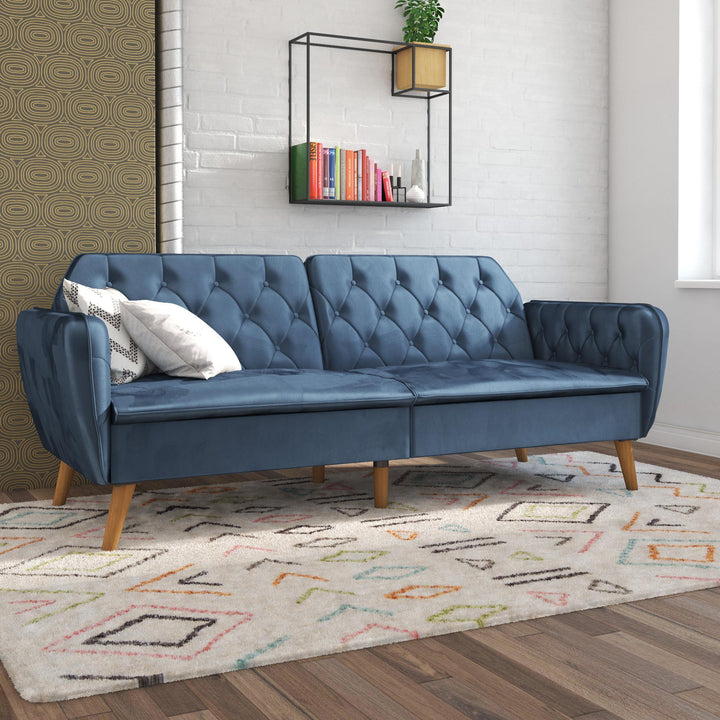 Tallulah Memory Foam Futon - Blue