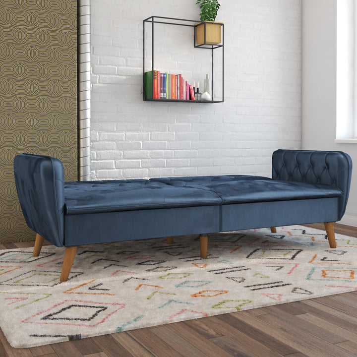Tallulah Memory Foam Futon - Blue