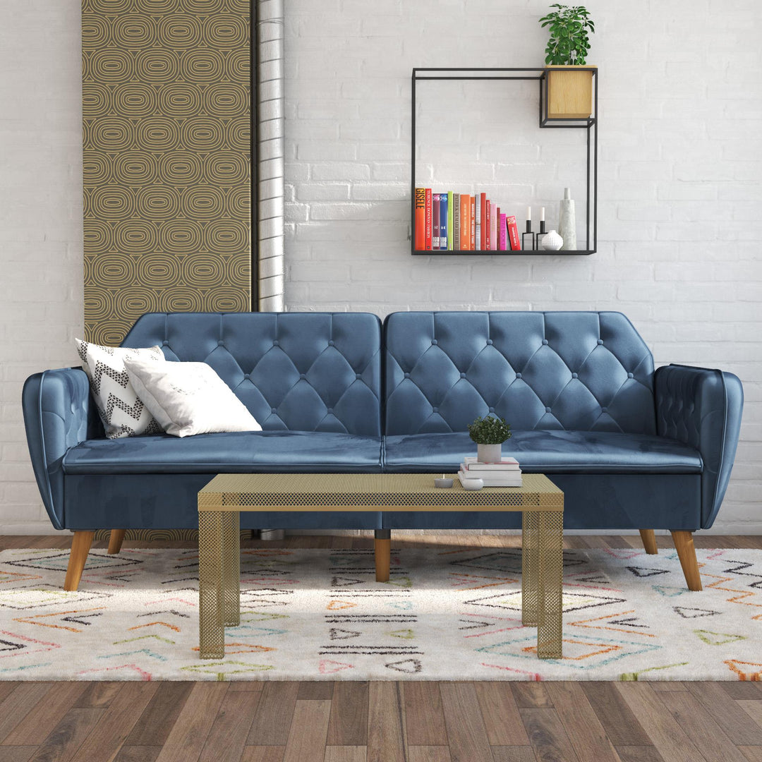 Tallulah Memory Foam Futon - Blue