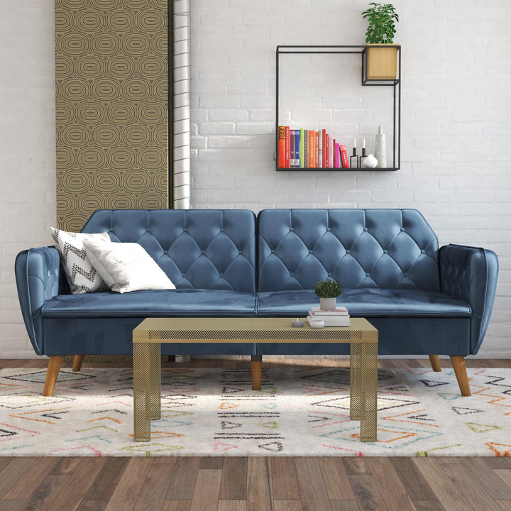 Tallulah Memory Foam Futon - Blue