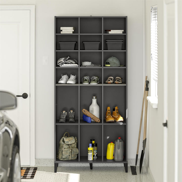 Flex athletic footwear storage -  Graphite