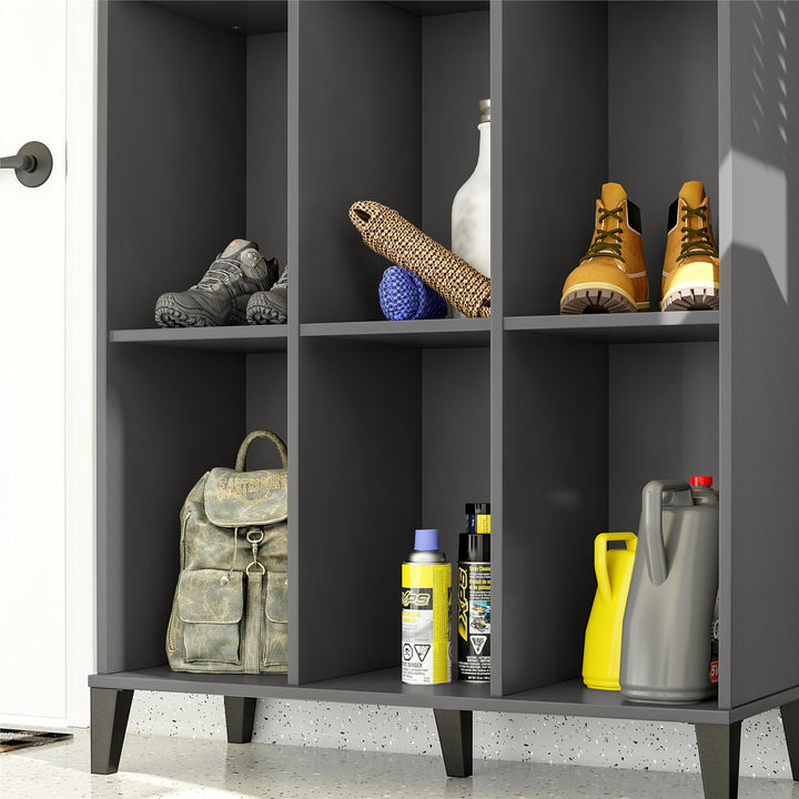 Shoe cabinet with versatile storage -  Graphite