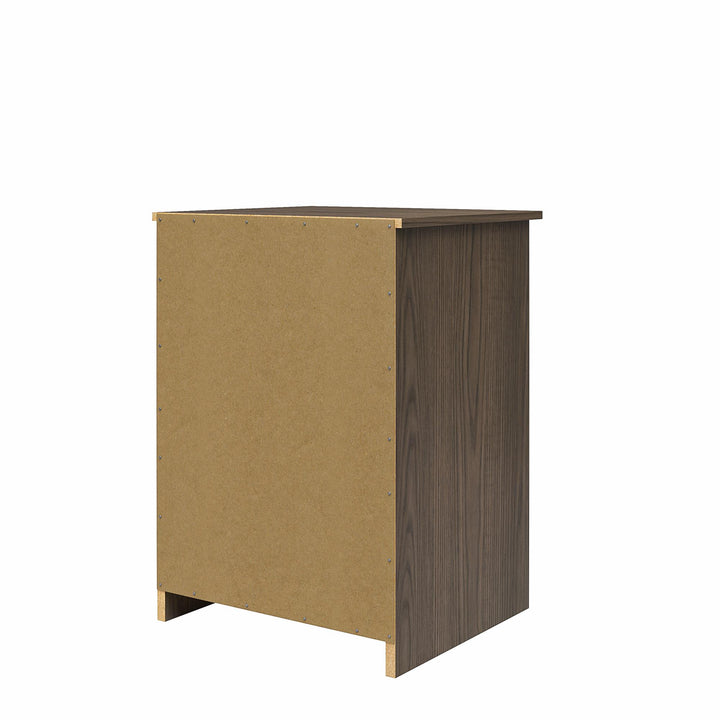 Minimalist Bedside Storage Solution - Brown Stanton Ash