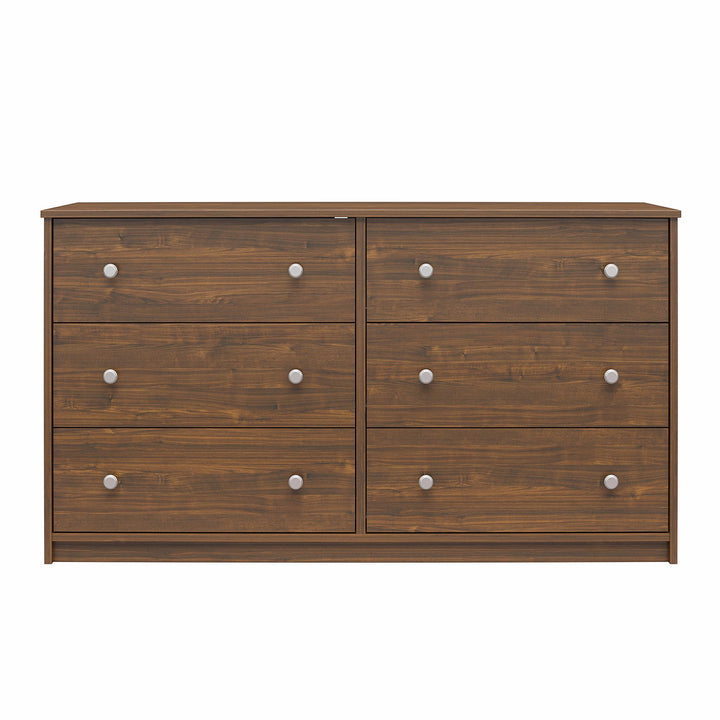 Ellwyn 6 Drawer Wide Dresser with Included Wall Anchor Kit - Saint Walnut