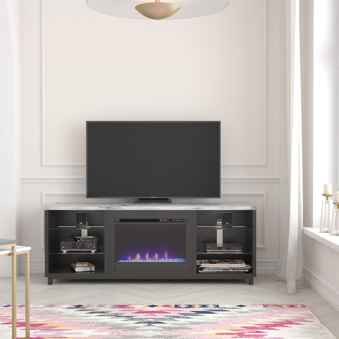 Westchester Fireplace TV Stand for TVs up to 65 Inches - Black