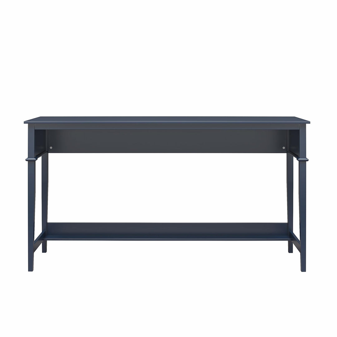 Comfortable Extra Wide Desk with Foot Rest -  Navy