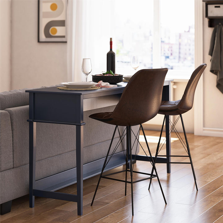 Functional and Elegant Extra Wide Desk -  Navy