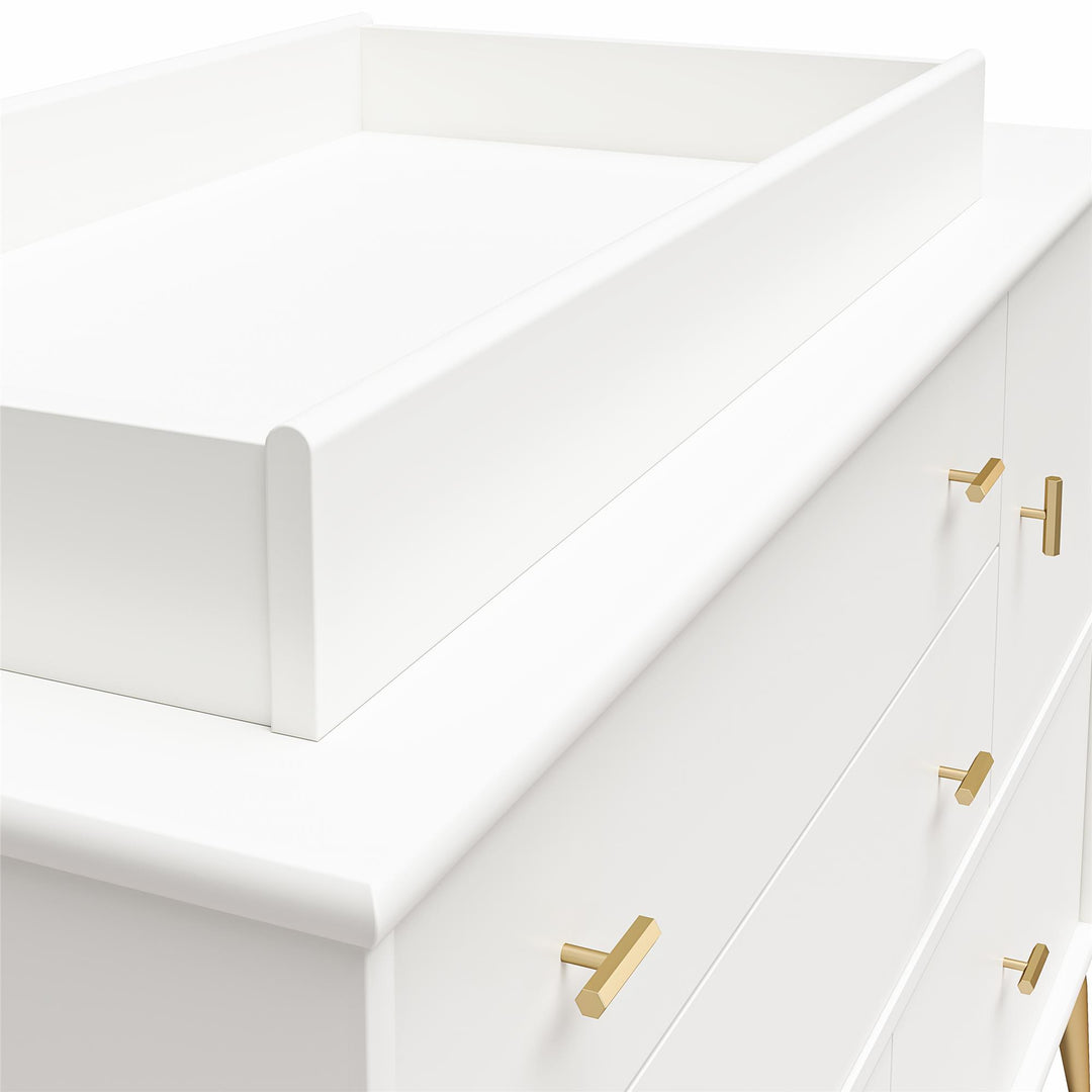 Valentina 4 Drawer/ 1 Door Convertible Dresser & Changing Table - White