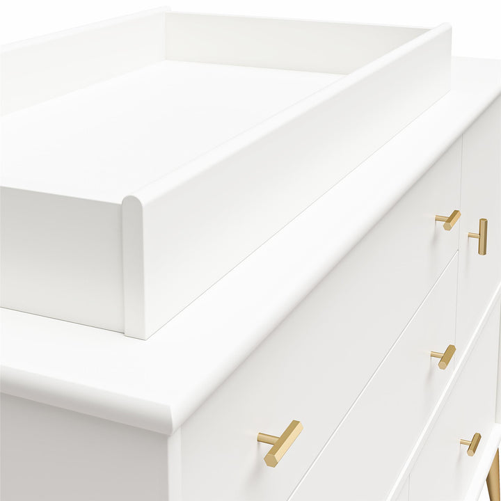 Valentina 4 Drawer/ 1 Door Convertible Dresser & Changing Table - White