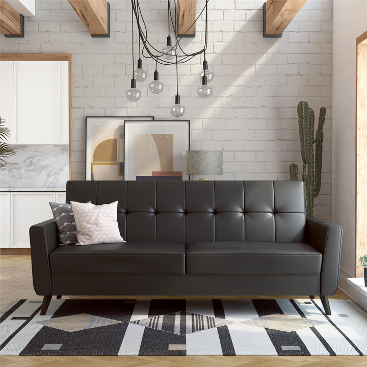 Parker Futon with Storage - Black