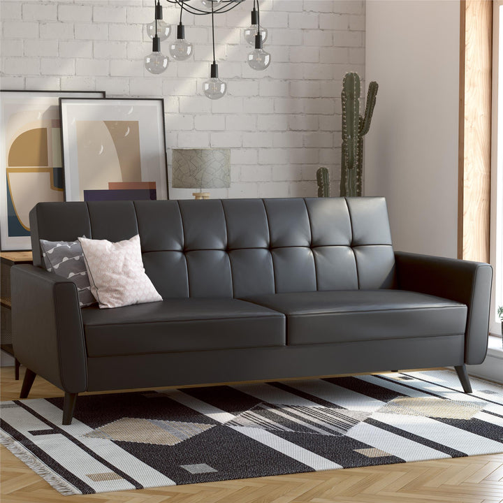 Parker Futon with Storage - Black