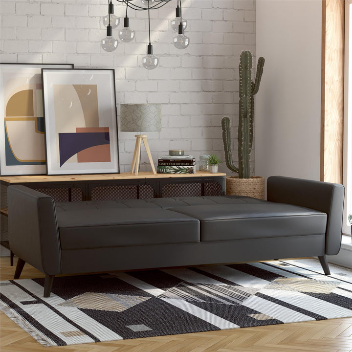 Parker Futon with Storage - Black