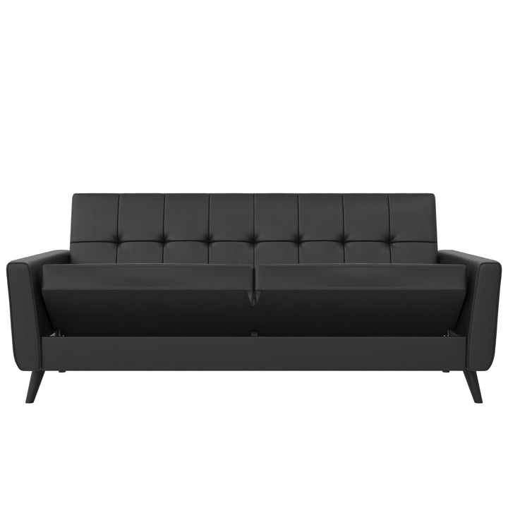Parker Futon with Storage - Black