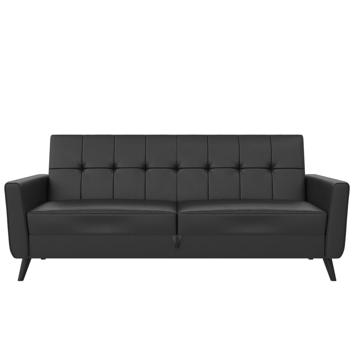 Parker Futon with Storage - Black