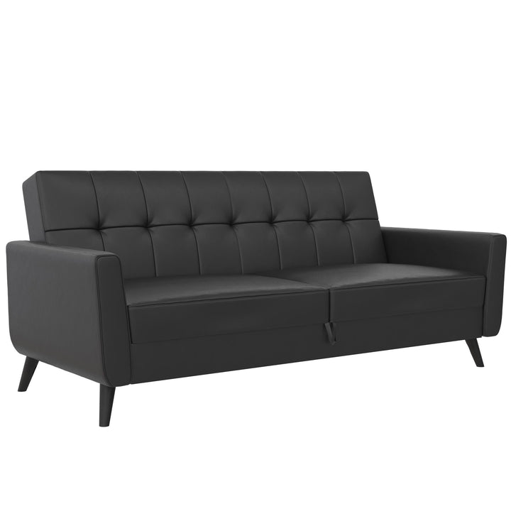 Parker Futon with Storage - Black