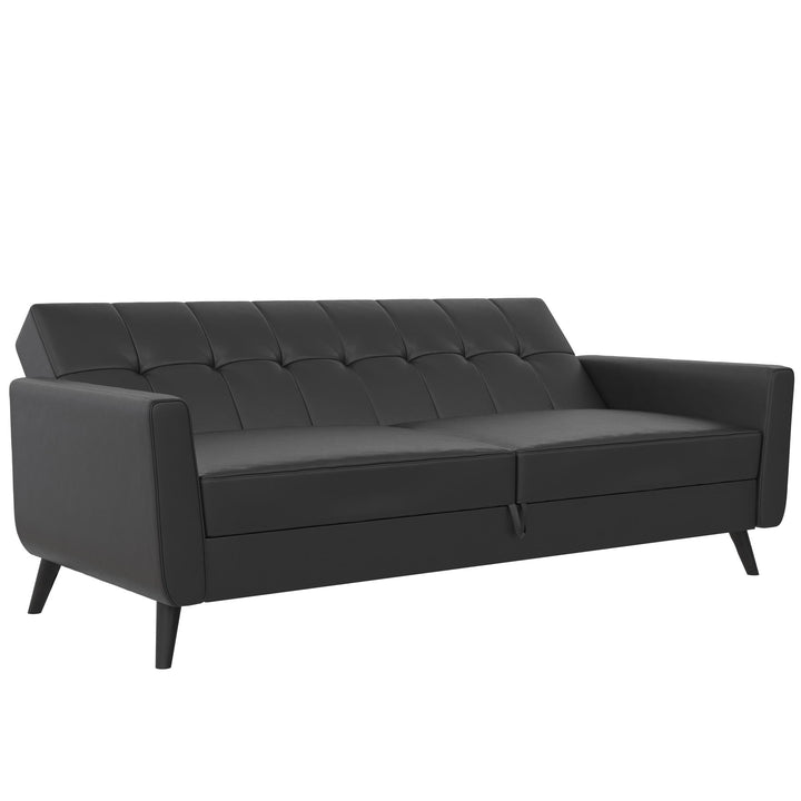 Parker Futon with Storage - Black