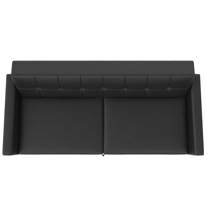Parker Futon with Storage - Black