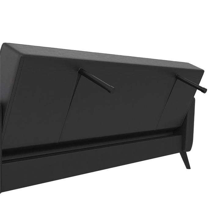 Parker Futon with Storage - Black