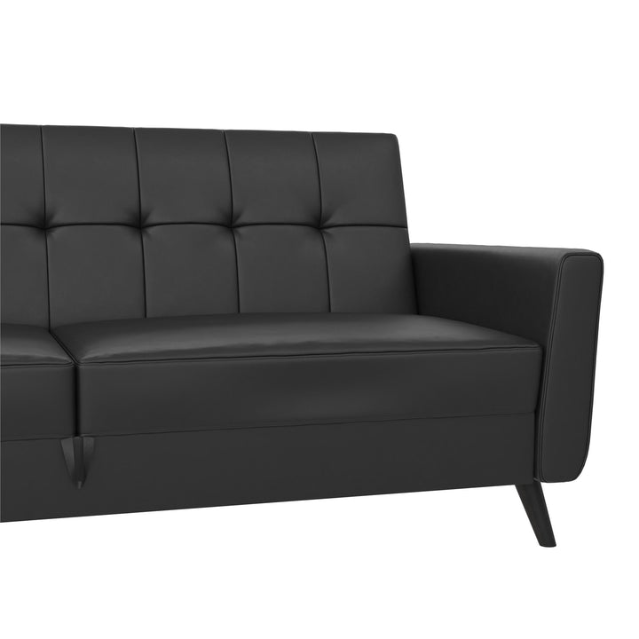 Parker Futon with Storage - Black