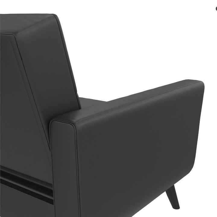 Parker Futon with Storage - Black