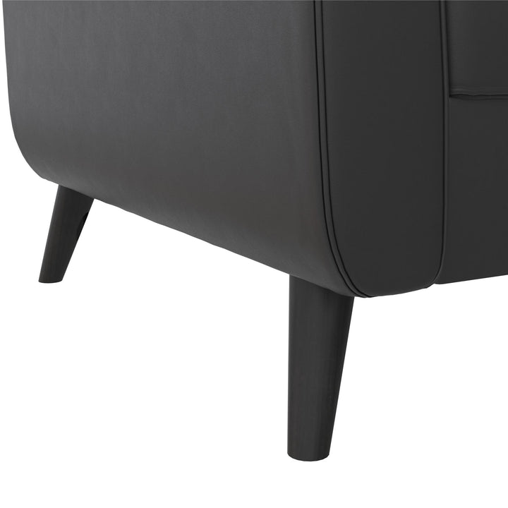 Parker Futon with Storage - Black