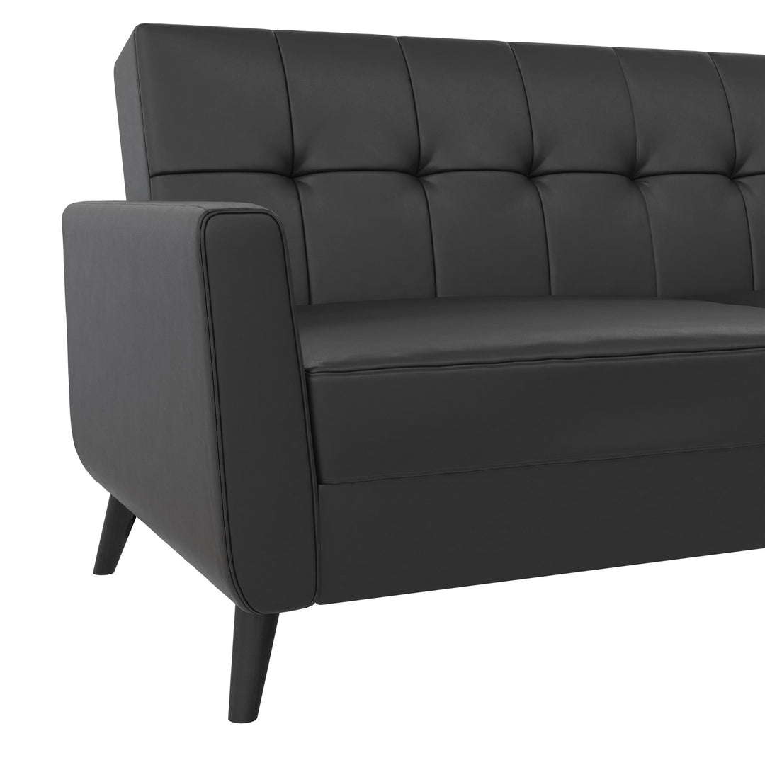 Parker Futon with Storage - Black