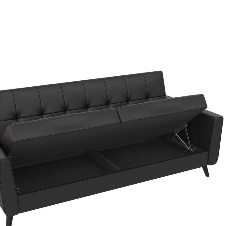 Parker Futon with Storage - Black