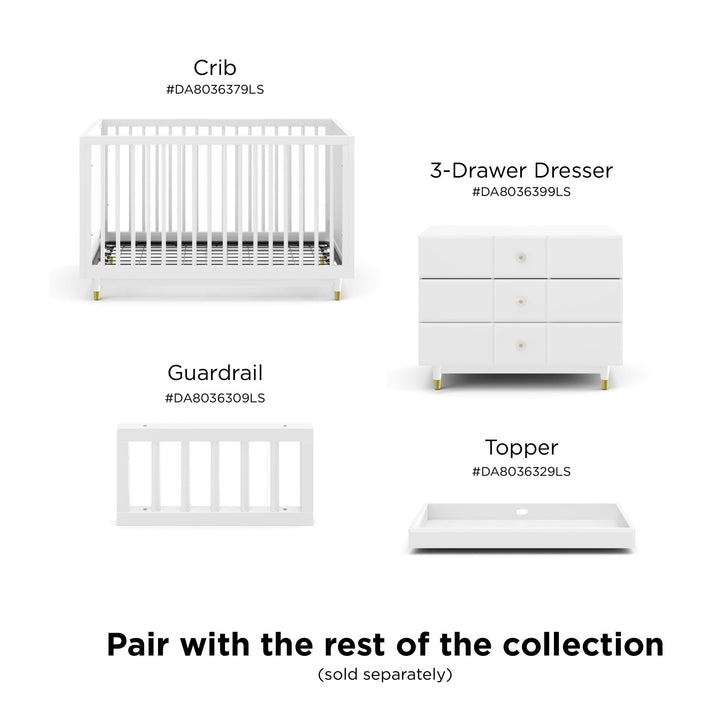 Aviary Changing Dresser Topper - White
