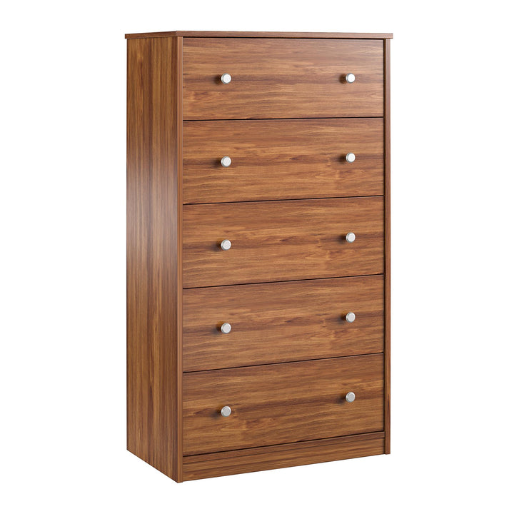 Ellwyn Tall 5 Drawer Dresser with Durable Metal Slides - Bank Alder
