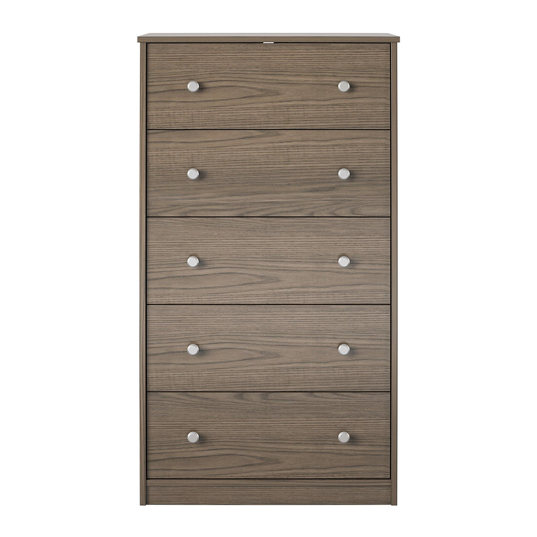 Ellwyn Tall 5 Drawer Dresser - Brown Stanton Ash