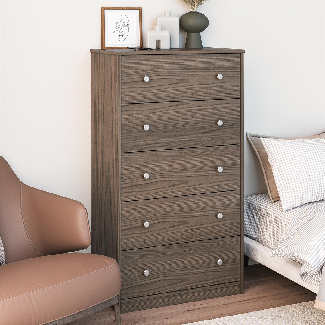 Durable Metal Slides Ellwyn Dresser - Brown Stanton Ash
