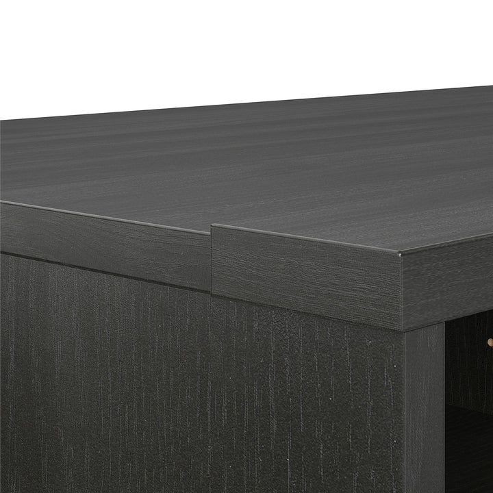 65 Inches Noble TV Stand -  Black Oak