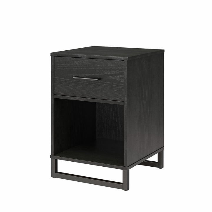1 drawer nightstand  - Black Oak