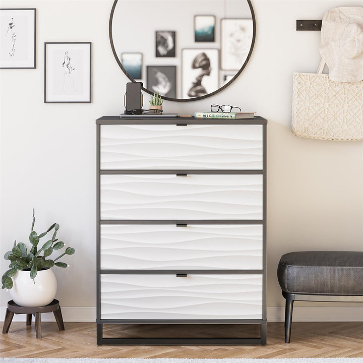 rustic 4 drawer dresser - Graphite
