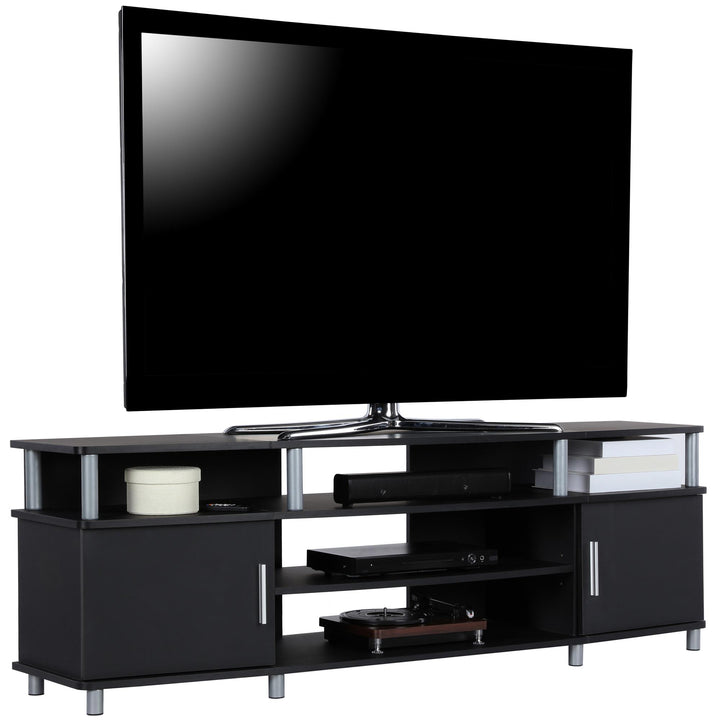 Modern Carson Contemporary TV Stand -  Black
