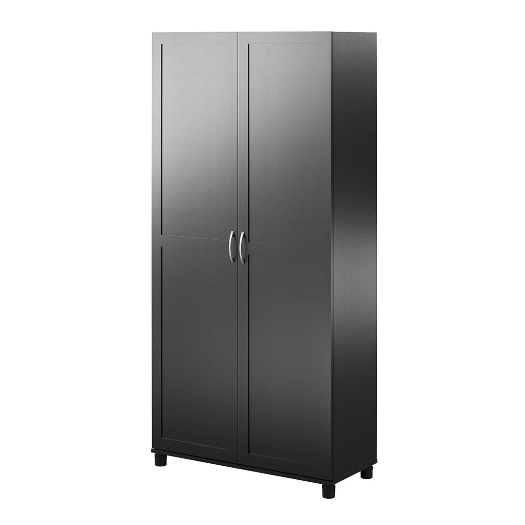 Utility Cabinet with 5 Shelves - Black